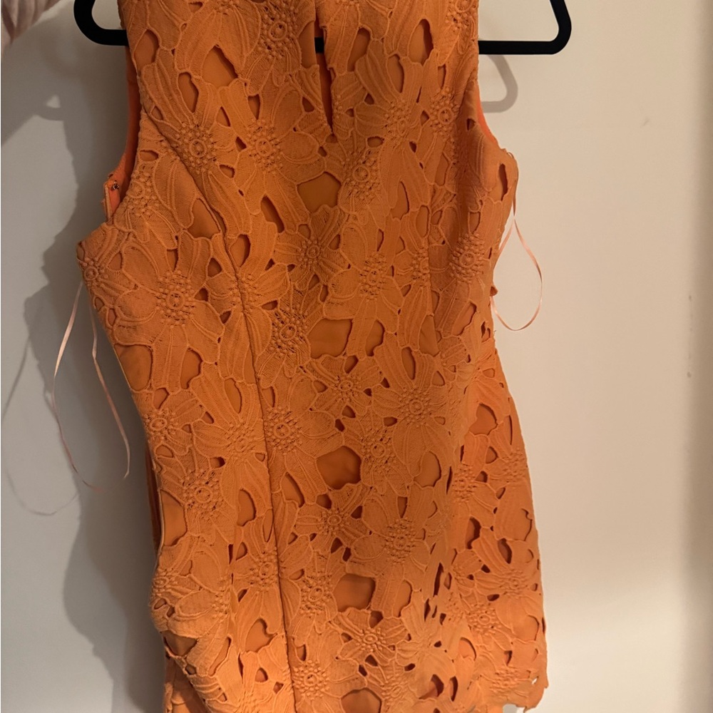 Vici Tangerine Lace Dress